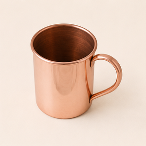 Mug Moscow Mule en cuivre de haute qualité, poli miroir, fait main, en cuivre massif, pour cocktails, articles de bar, pour les commandes en gros - Product Image 1