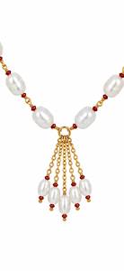 Collier personnalisé plaqué rhodium avec perles d'eau douce et perles de rubis, chaîne en goutte cascade, bijoux de mariée de luxe pour femmes - Product Image 3