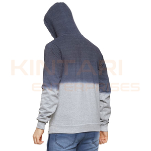 Sweat-shirt à capuche pour homme, vente en gros, automne, respirant, écologique, polyester/coton, logo personnalisé, couleur unie, sur mesure - Product Image 3