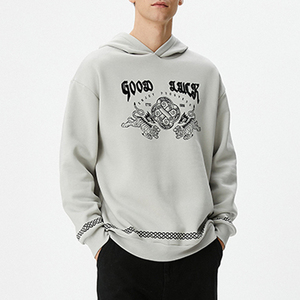 Sudadera con Capucha Unisex Extra Grande de Algodón con Diseño de Logotipo Frontal, Sudadera de Invierno de Secado Rápido, Tela de 300g, Lavado Ácido, Hecho en Pakistán - Product Image 1