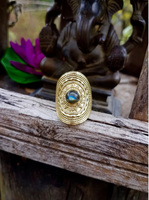 Femmes haute qualité réglable Mini bijoux en laiton bague 12 mois fleur cuivre ouverture coupe incrustation religieux Zircon cadeau d'anniversaire