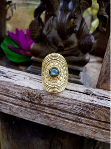 Mini anillo de joyería de latón ajustable de alta calidad para mujer, flor de 12 meses, apertura de cobre, incrustaciones de corte, circón religioso, regalo de cumpleaños - Product Image 5