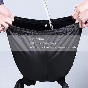 Combinaison de pluie PVC imperméable de haute qualité OEM / Veste et pantalon de pluie jaunes résistants et imperméables - Product Image 5