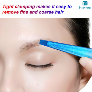 Pince à épiler sourcils professionnelle multicolore effet plasma, à pointe inclinée en acier inoxydable, outil de beauté haute précision pour l'épilation - Product Image 6