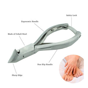 Coupe-ongles en acier inoxydable de qualité supérieure, lames courbées pointues, ouverture large pour les ongles épais, soin des ongles des doigts et des orteils - Product Image 3