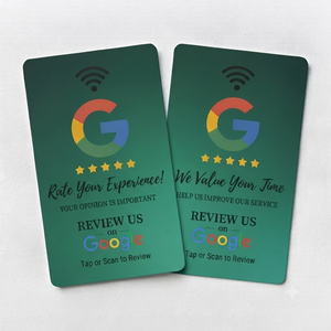 Carte de commentaires Google NFC personnalisée en PVC avec code QR intelligent, fabrication OEM ODM directe d'usine pour le marketing d'entreprise - Product Image 3