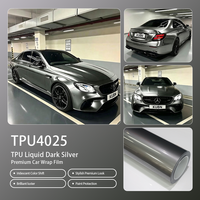Film de protection liquide TPU argent foncé – Qualité supérieure américaine pour enveloppement complet de voiture, idéal pour la vente en gros en usine