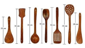 Cuchara para Servir Arroz de Madera WOQI, Utensilio de Cocina Resistente al Calor, Protege las Sartenes - Product Image 5