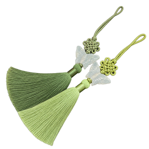 Norigae Coréen Traditionnel Papillon à Pompon, Décoration Hanbok Bojagi, Souvenir Coréen, Cadeau de Mariage et de Fête, Charme pour Fête - Product Image 5
