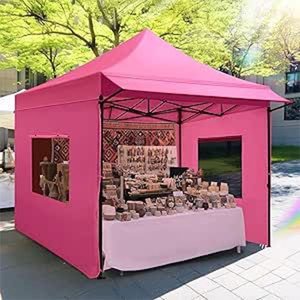 Carpa Plegable Personalizada de Tamaño Grande, Transpirable y de Secado Rápido, 10x10 pies, Gazebo para Eventos con Impresión de Logotipo Frontal, Promociones al Aire Libre - Product Image 5