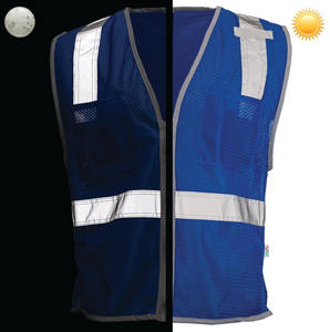 Chaleco de Alta Visibilidad para Hombre, Impermeable, Transpirable, con Bolsillos Desmontables, para Guardias de Seguridad, Construcción Industrial - Product Image 4