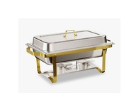 Ensemble de réchauds de buffet haut de gamme 8QT en acier inoxydable 304, double, pour restaurants et événements, au meilleur prix
