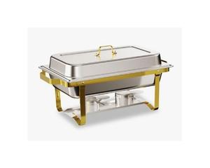 Juego de Recipientes para Buffet de Acero Inoxidable 304 de 8QT Premium, Servidor Doble para Restaurantes y Eventos al Mejor Precio - Product Image 1