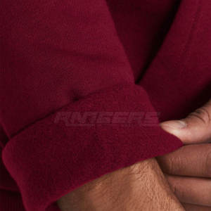 Maroon Pullover <b>Hoodie</b> Raglan Sleeve Slim Fit Design Kangaroo Pocket Unisex Style Men Women Casual Sweatshirt - Product Image 6