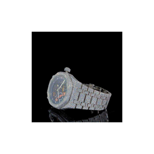 Designer Lab Grown Diamond <b>Solid</b> <b>Gold</b> Plated Stainless Steel Analog Luxury Bracelet <b>Watch</b> Quartz Movement 3BAR Water Resistance - Product Image 3