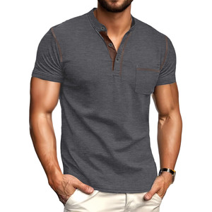 T-shirts pour hommes en coton bio 100% premium, coupe classique, manches courtes, anti-rides, respirants. - Product Image 1