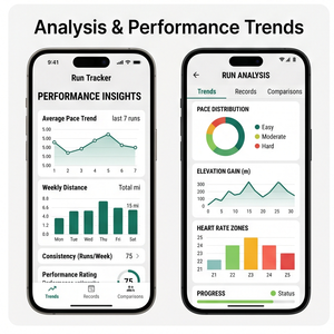 Aplicación RoyalCraft Running Tracker: Segue tus carreras, distancia GPS, ritmo, calorías y progreso físico IOS/Android/Linux/Mac - Product Image 3