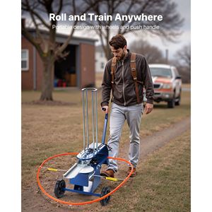 Lanzador Automático de Objetivos de Arcilla sobre Ruedas, Capacidad para 50 Objetivos, Alcance de Más de 55 Yardas, Ángulo Ajustable, Lanzador de Entrenamiento - Product Image 5