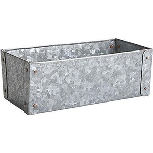 Nouvelle jardinière en fer galvanisé au design contemporain pour la décoration intérieure et l'exposition de pots de fleurs décoratifs - Product Image 1