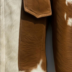 Chaqueta de Cuero Genuino para Mujer con Pelo de Cuero, Cierre de Cremallera, Resistente al Viento, Acolchada, Transpirable, de Invierno, Mangas Largas, OEM Personalizable - Product Image 5