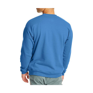 Suéter Azul Personalizado para Hombre con Cuello Redondo, Sudadera de Algodón y Poliéster de Marca Privada - Product Image 3