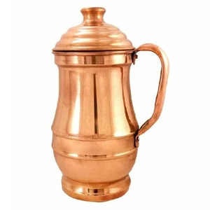 Service de table de luxe pour hôtel, ensemble de vaisselle en cuivre pur, pichet en cuivre traditionnel fait à la main pour le service de l'eau - Product Image 1