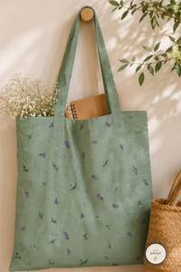Style De Maison Bohemian Vintage Floral Print Women's <b>Large</b> 100% Cotton <b>Canvas</b> Tote <b>Bag</b> All Seasons Shopping <b>Bag</b> - Product Image 2
