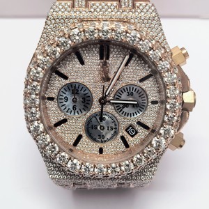 Stunning Shine Luxury Hip Hop Automatic Mechanical Moissanite Diamond Watch Fully Iced Out Sapphire Crystal Round Case Watches - Product Image 2