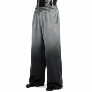Man Baggy <b>Trouser</b> Fashion Oversized <b>Wide</b> <b>Leg</b> Pants <b>for</b> <b>Men</b> Loose Fit Casual Streetwear <b>Trousers</b> with Relaxed Comfortable - Product Image 1
