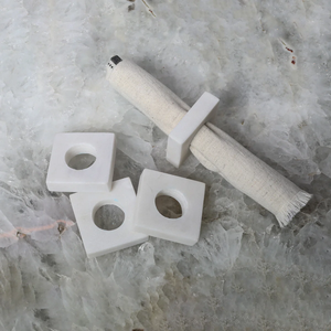 Anneaux de serviette en marbre de haute qualité, écologiques, luxueux, modernes, tailles personnalisées, vente en gros - Product Image 6