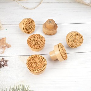Tiradores para cajones de armario, tiradores de ratán para puertas, los mejores tiradores de muebles naturales con descuento. - Product Image 3