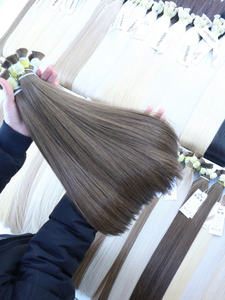 ผมต่อแบบหนา100กรัมสีเข้ม12นิ้วผมแบบผู้บริจาคเดี่ยว - Product Image 3