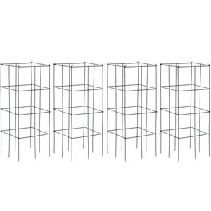Lot de 4 treillis de jardin pour plantes grimpantes, pour clôtures et portails de fleurs et de légumes - Product Image 1