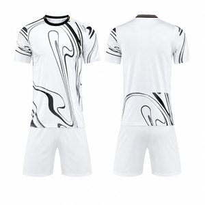 Custom Men's White Sublimated <b>Volleyball</b> Jersey & Shorts <b>Set</b> Crew Neck Short Sleeve Moisture Wicking Athletic Fit Adult Sports - Product Image 1