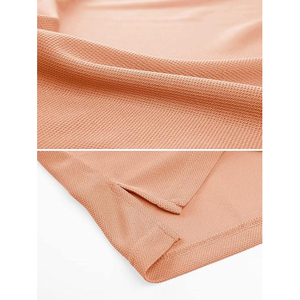 เสื้อโปโลผู้ชายสีพื้น แขนสั้น ผ้าปิเก้ ทรงลำลอง ติดกระดุม ผ้าทอ ทรงปกติ - Product Image 2