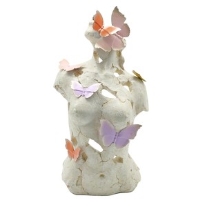 Escultura de busto de mujer contemporánea hecha a mano en madera de Sheesham por Aqdus Saleem |   Figuras de Madera Ecológicas y Duraderas para Decoración de Mesa - Product Image 1