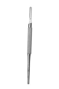 Lame de bistouri chirurgical avec manche B.P. pour instruments de chirurgie buccale, certifiée CE 3,4 Manuel en acier inoxydable - Product Image 4