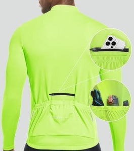 เสื้อเจอร์ซีย์จักรยานเสือภูเขาสำหรับผู้ชายแบบขายส่ง OEM ระบายอากาศได้ดี ซักได้ สีไม่ซีดจาง เหมาะสำหรับปั่นจักรยานออฟโรด มีซิปยาวครึ่งตัว - Product Image 2