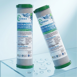 Filtre à charbon actif sous comptoir pour machine à glaçons de service alimentaire commercial, cartouche d'eau certifiée WQA, qualité alimentaire sûre - Product Image 1