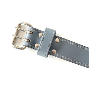 Ceinture de musculation en cuir de vachette de 4 pouces avec logo personnalisé, robuste, réglable, professionnelle, douce, antidérapante, épaisseur 6 mm, unisexe, pour la salle de sport et la remise en forme - Product Image 6