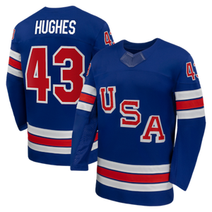 Maillot de hockey sur glace personnalisé avec logo brodé, uniforme d'équipe imprimé, 100 % polyester, tissu respirant, ensembles de vêtements de sport d'entraînement en gros - Product Image 4