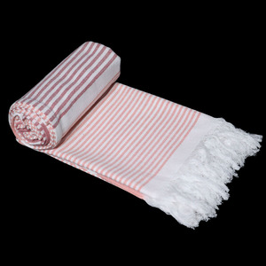 ผ้าขนหนูชายหาดฟูต้าผ้าฝ้ายคุณภาพส่งออก ลายทางย้อมเส้นด้าย ดูดซับน้ำได้ดี เหมาะสำหรับผู้ซื้อจำนวนมาก - Product Image 1