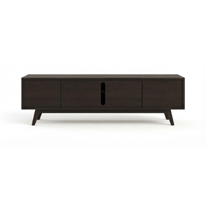 Modern <b>Walnut</b> <b>TV</b> <b>Cabinet</b> Fluted Wood Media Console Living Room Entertainment Center Storage Sideboard Custom Furniture - Product Image 3