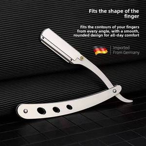Stylish High-quality Plastic Handle Disposable Straight <b>Razor</b> for Men Safe Perfect Shave Paper-Coated Barber Shaving - Product Image 6