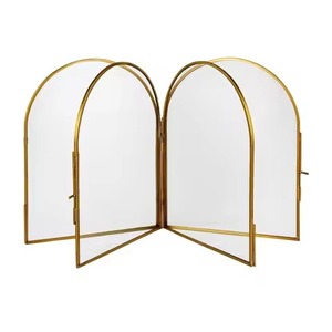 Minimalist Metal Glass Photo Frame Elegant <b>Clear</b> Glass Picture Display Frame Modern Home Office <b>Table</b> Decoration Item - Product Image 5