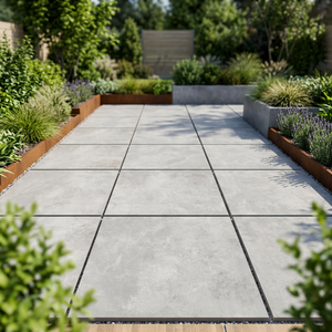 Cementino Ash 20mm Full Body Porcelain Pavers 600x900mm Heavy Duty Outdoor Ceramic Floor Tiles - Product Image 1