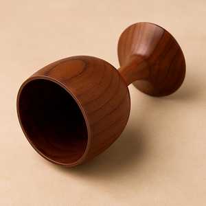 Vaso de Chupito de Madera Tallado a Mano, Ecológico, con Capacidad de 150 ml, Diseño Clásico, para Cócteles y Vino de Bar - Product Image 3