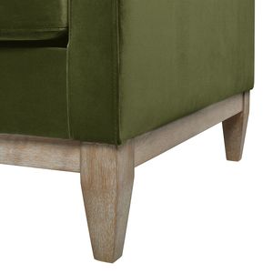Divano Moderno Stile Fattoria Knox da 84 Pollici in Velluto Verde Oliva per Soggiorno - Product Image 5