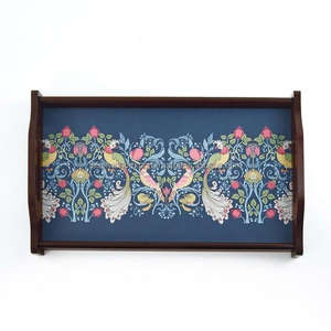 Plateaux de service en bois MDF de qualité, plateau en bois rectangulaire vintage, plateau alimentaire en bois avec poignée de Falak World Export - Product Image 1