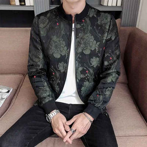 Blouson Bomber Printemps 2026 Coupe Slim Style Collège pour Homme – Manteau Masculin Noir Vert – Veste Décontractée Homme Type Baseball et Pilote - Product Image 2